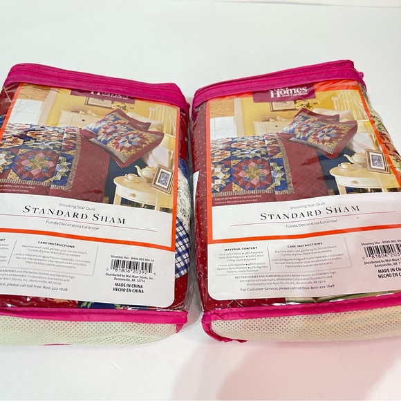 NIP One Better Homes & Gardens"Shooting Star"Quilted Standard Pillow Sham - Picture 4 of 6